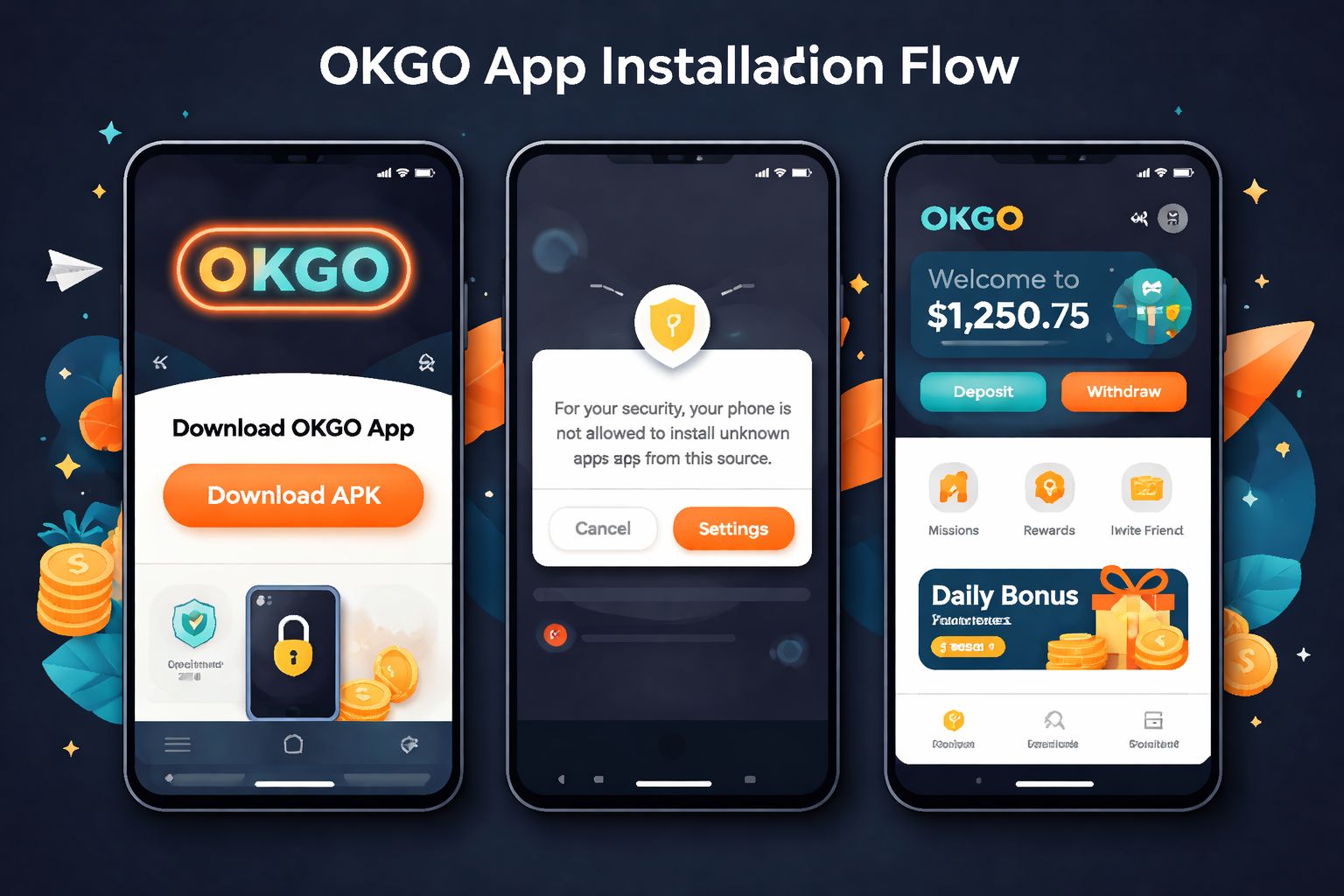 OKGO App | Android APK Download & Complete Setup Walkthrough